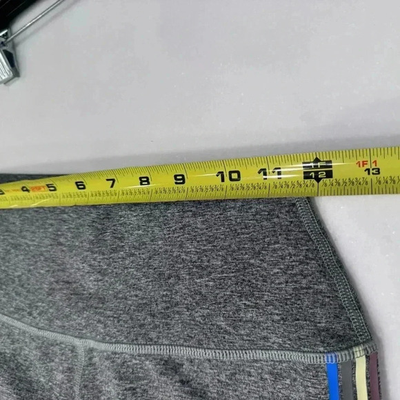 Spiritual Gangster Heather Gray High-Rise Multi Colored Stripes  Leggings Size S - Picture 8 of 13
